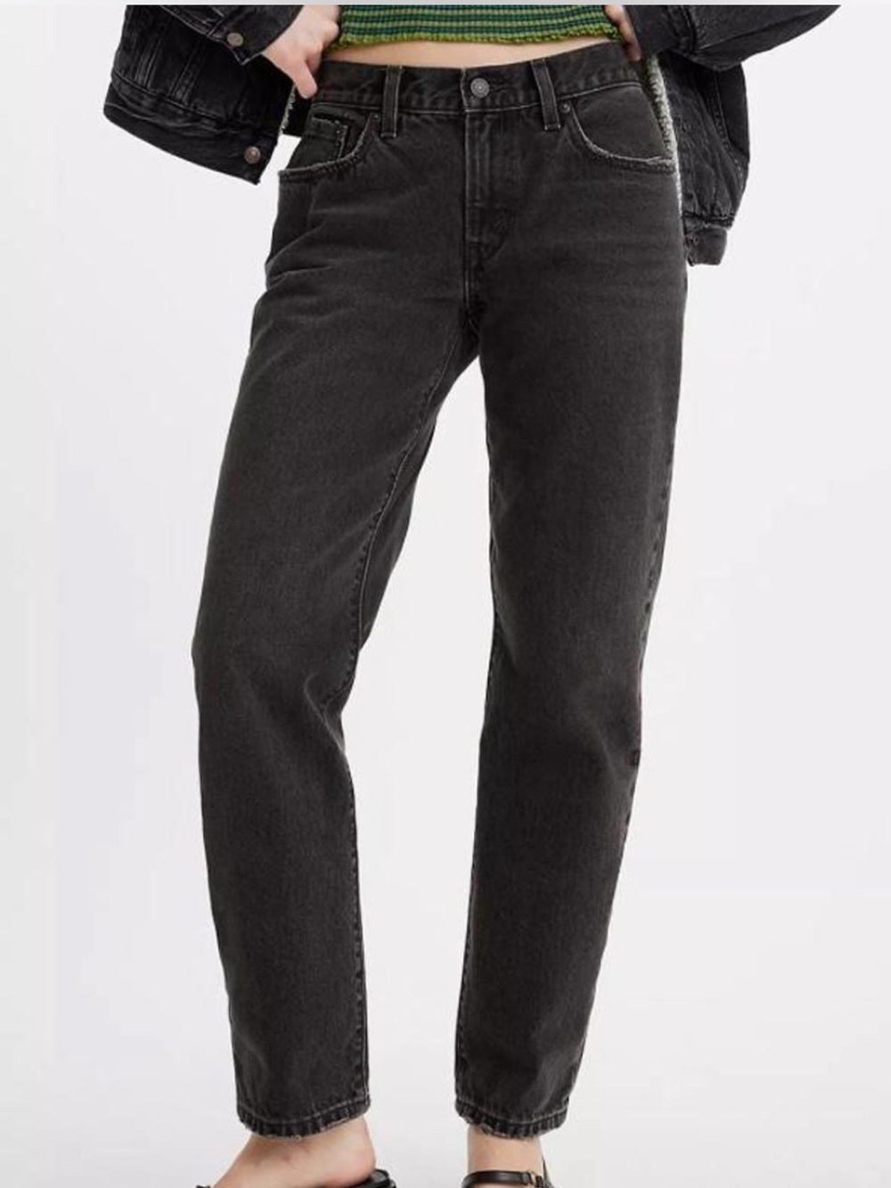 Levi's Women's Black Straight-Leg Jeans